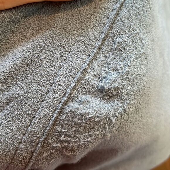 Vtg 70s Gino Rossi light blue ultra suede midi dress with 3/4 sleeves - Picture 11 of 11